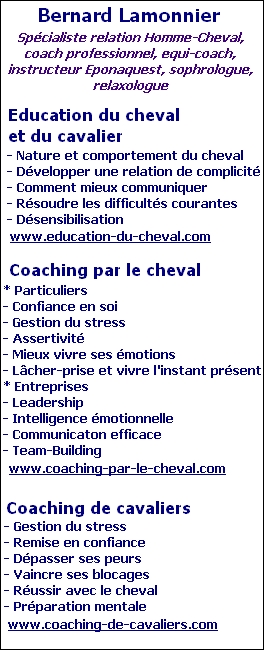 Education thologique du cheval - Coaching par le cheval - Dveloppement personnel avec le cheval - Coaching de cavaliers